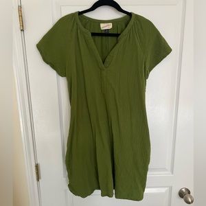 Medium olive green dress